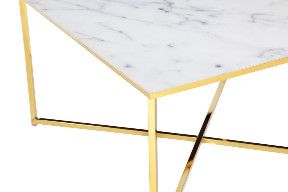 salontafel Nuray wit-goud, foto 4
