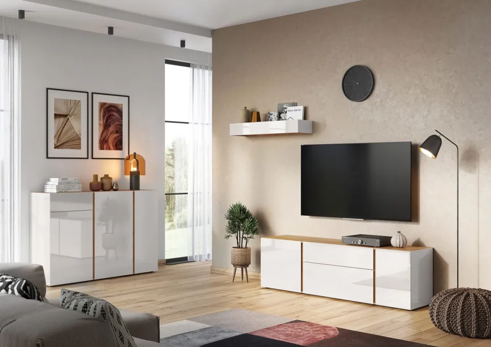 dressoir Taranto wit, foto 4