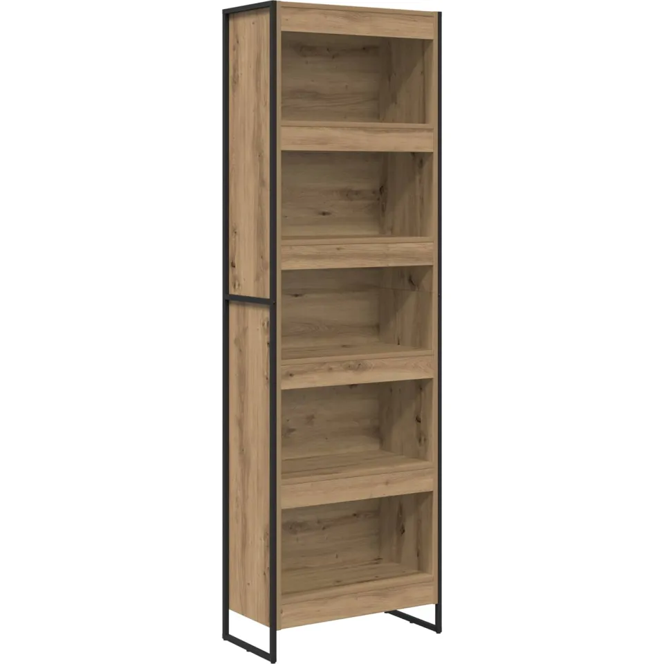 vidaXL Boekenkast 60 x 30 x 189,5 cm Artisanaal eiken, foto 3