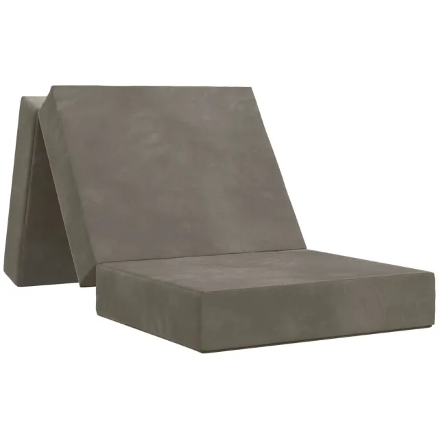 vidaXL Vouwbare - Sofa - Bed - 75 - x - 67 - x - 45 - cm - Lichtgrijs