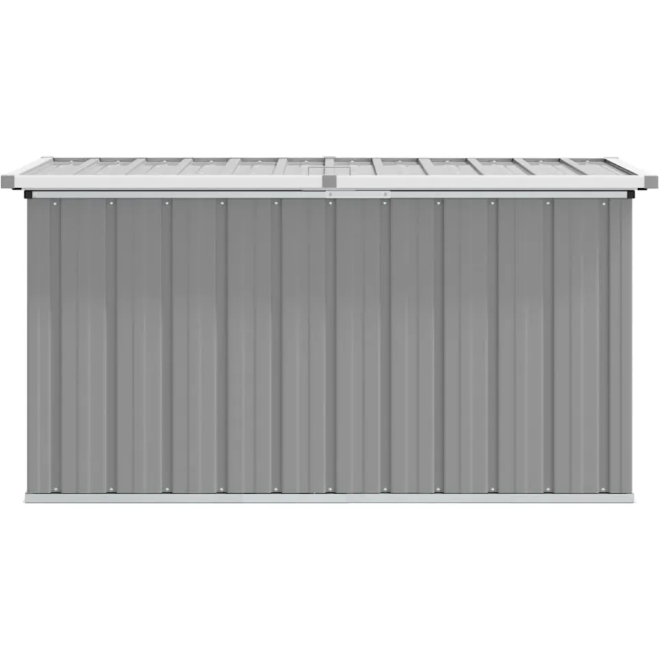 vidaXL Tuinbox 129x67x65 cm grijs, foto 4