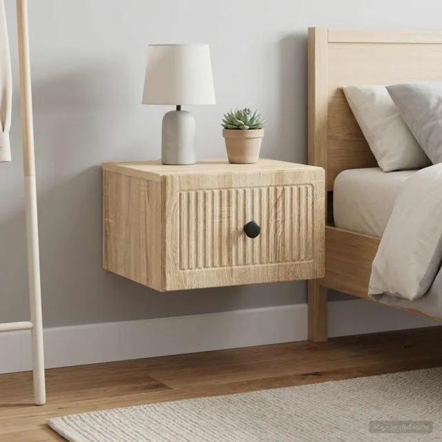 vidaXL Wandbeugel Bedkast 2 st Sonoma Eiken 33 x 34,5 x 20 cm, foto 2