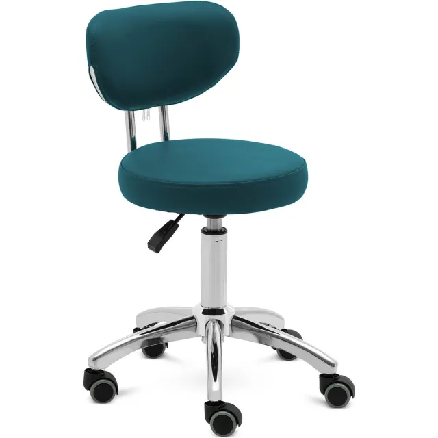 Physa Kruk met rugleuning - 46 - 60 cm - 150 kg - turkoois - physa