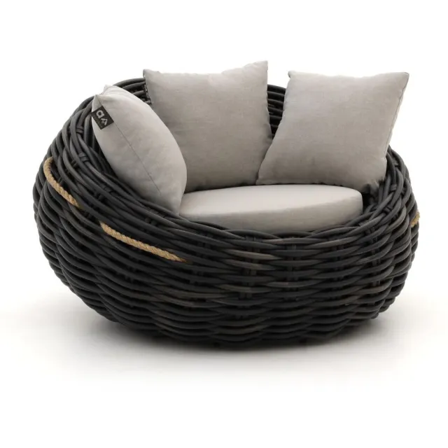 Apple Bee Cocoon lounge tuinstoel Zwart
