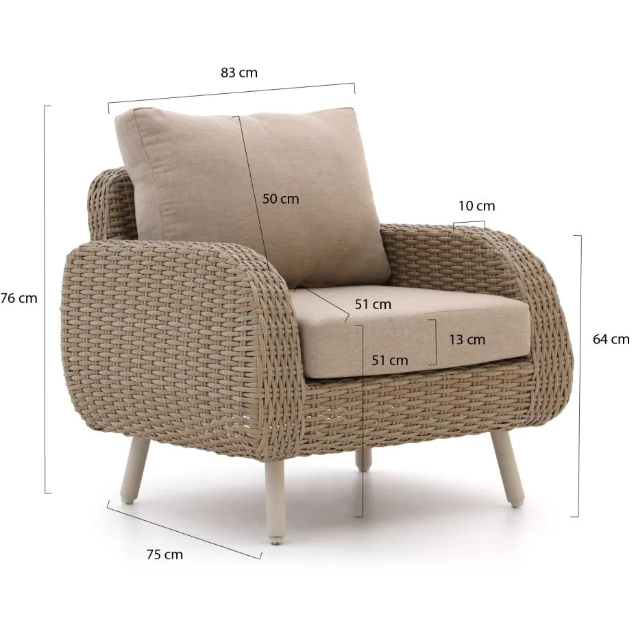 Intenso Furniture Intenso Suzzara lounge tuinstoel grijs, foto 2
