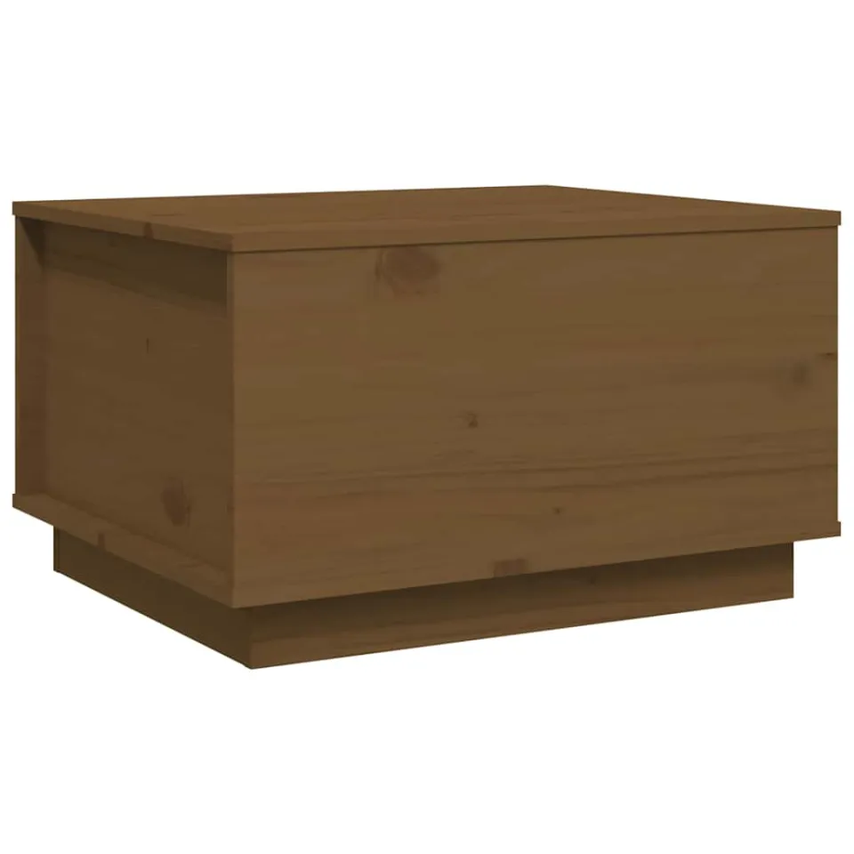 vidaXL Salontafel 60x50x35 cm massief grenenhout honingbruin bruin, foto 4