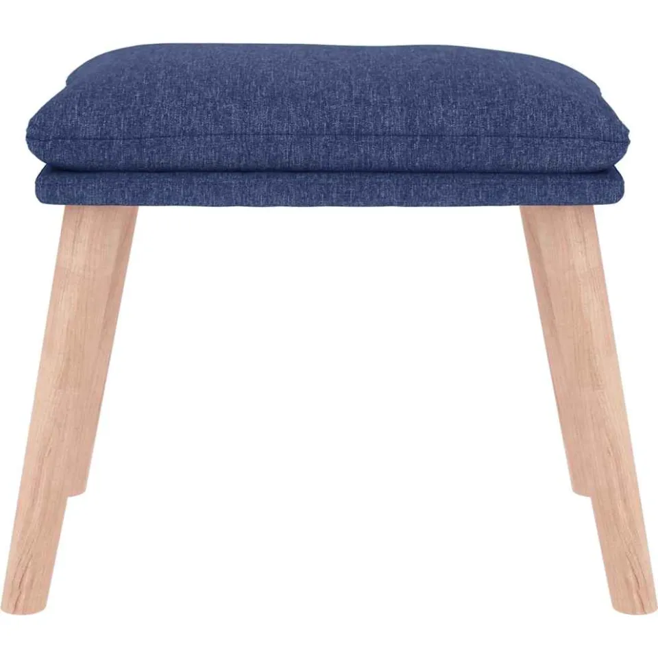 vidaXL Voetenbank 45x29,5x35 cm stof blauw