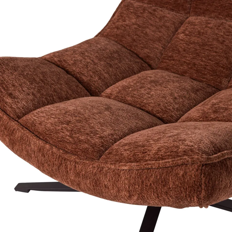 WOOOD Maudi Draaifauteuil - Polyester - Naturel - 84x74x86, foto 6
