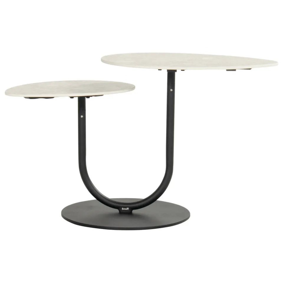 Hartman bijzettafel Rota-Duo (60x40x50 cm) zwart/keramiek, foto 2