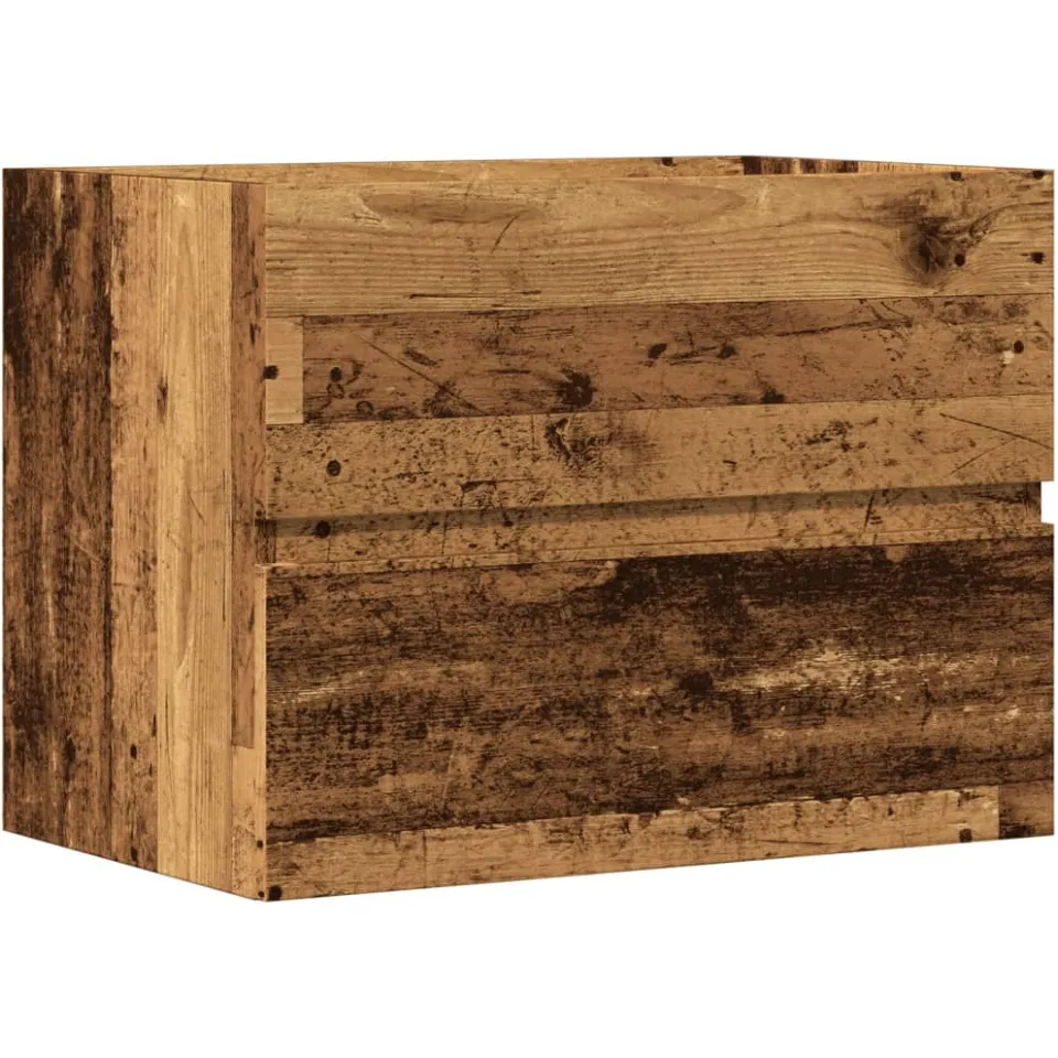 vidaXL Badkamerkast 60x38,5x45 cm bewerkt hout oud houtkleurig bruin, foto 3