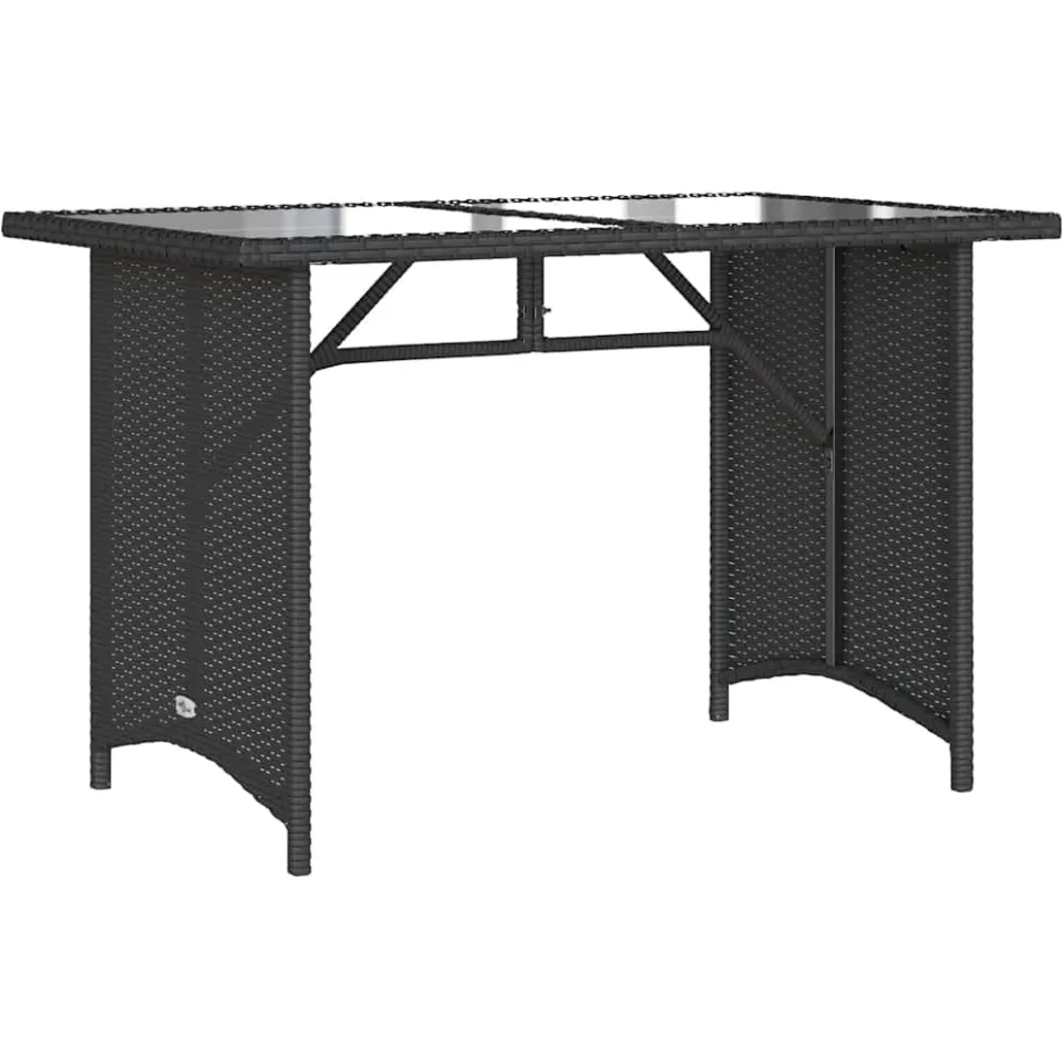 vidaXL 2-delige Tuinset met kussens poly rattan zwart, foto 4