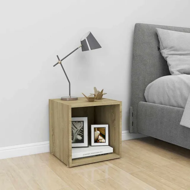 vidaXL Tv-meubel 37x35x37 cm bewerkt hout sonoma eikenkleurig, foto 2