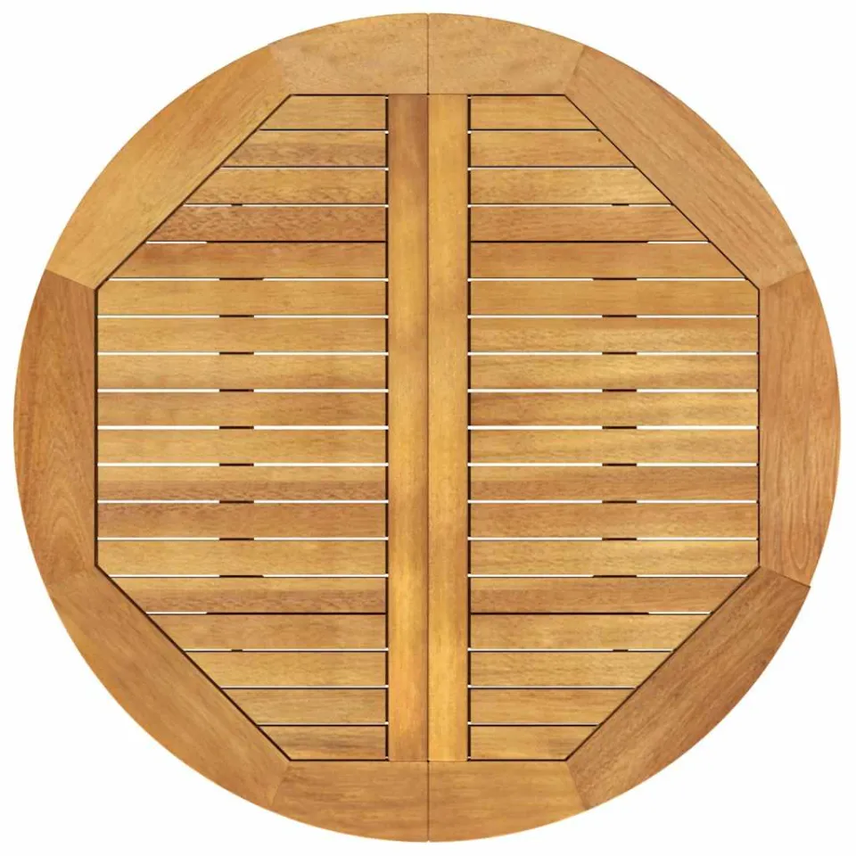 vidaXL Tuintafel Ø85x75 cm massief acaciahout bruin, foto 4