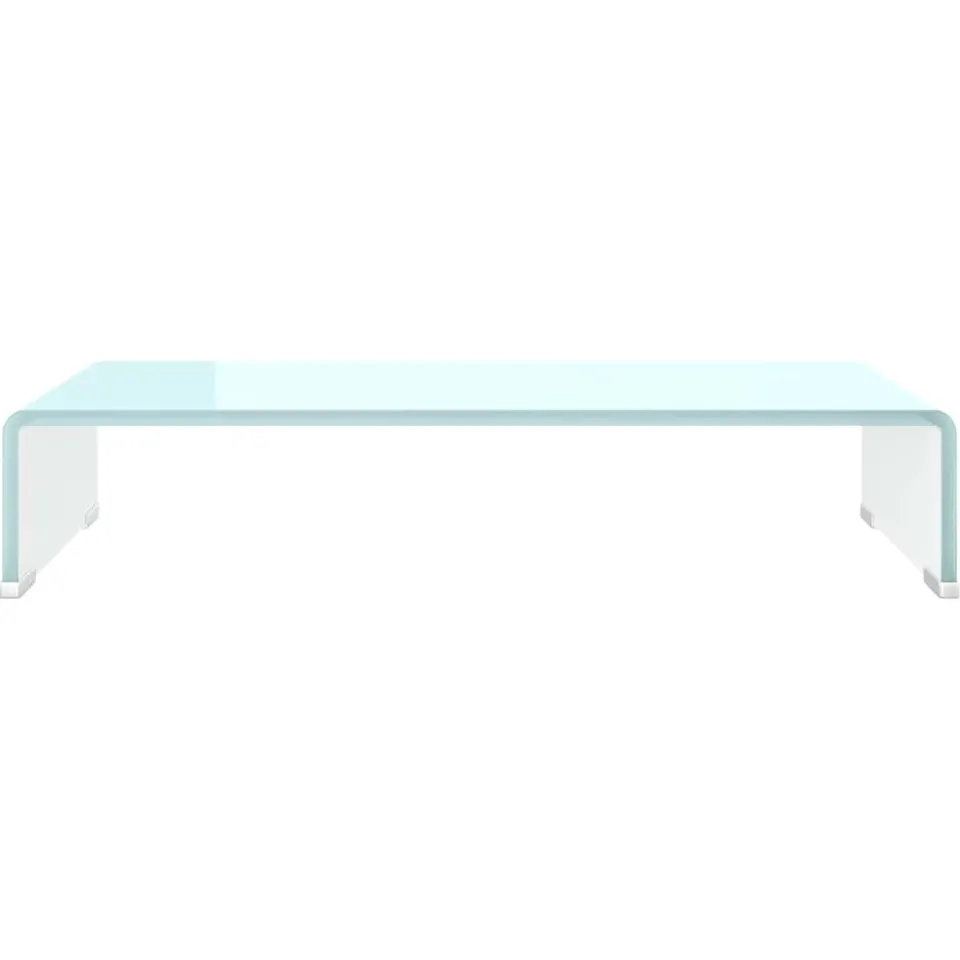 vidaXL TV-meubel/monitorverhoger 60x25x11 cm glas groen groen
