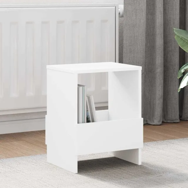 vidaXL Tijdschrift Rek 2 st Wit 35 x 30 x 45 cm