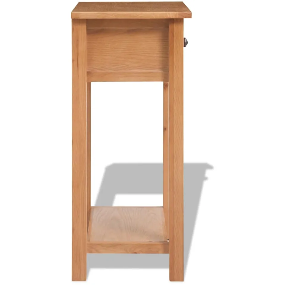 vidaXL Wandtafel 50x32x75 cm massief eikenhout, foto 3