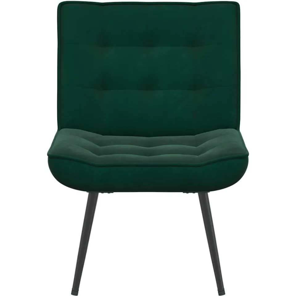 vidaXL Relaxstoel 64x74x84 cm fluweel donkergroen groen, foto 3