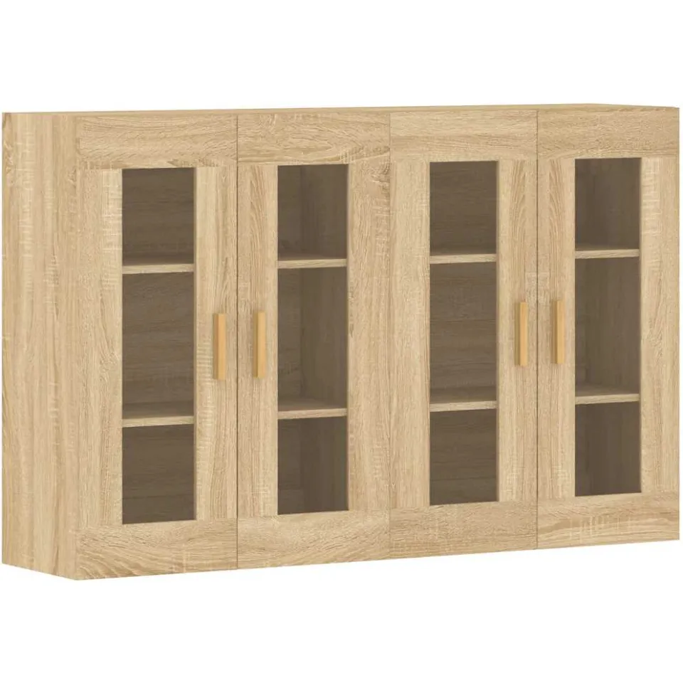 vidaXL Hangkasten 2 st bewerkt hout sonoma eikenkleurig, foto 3