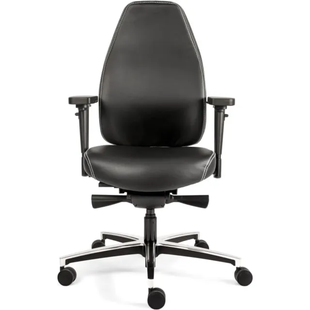 Sit And Move Therapod X Standaard - Zwart Leder - Bureaustoel Standaard - Zwart leer
