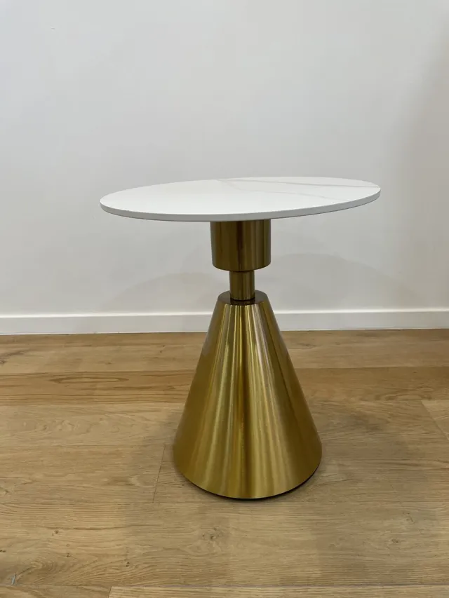 VL Home VLHOME Roestvrij staal + Keramische bovenkant 50Ø x 55H Goud goud - wit