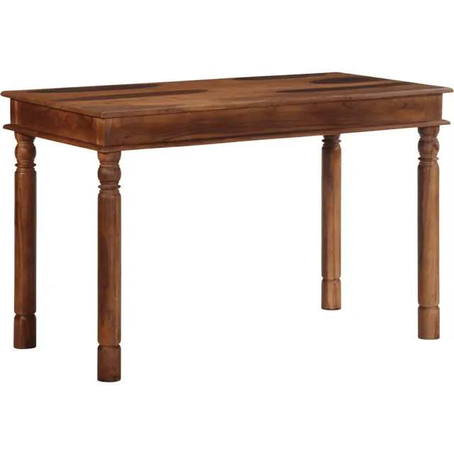 vidaXL Eettafel 120x60x77 cm massief acaciahout Bruin