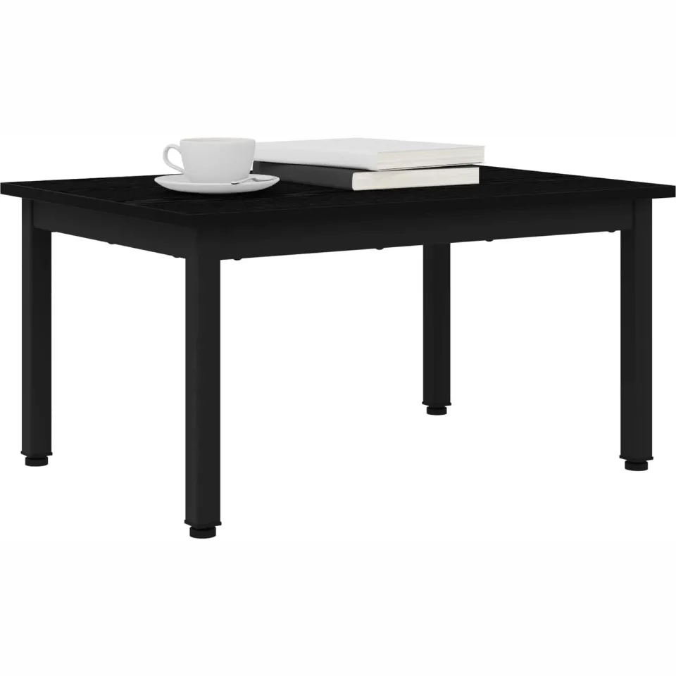 vidaXL Salontafel Zwart Eiken 70 x 50 x 36 cm Bewerkt hout