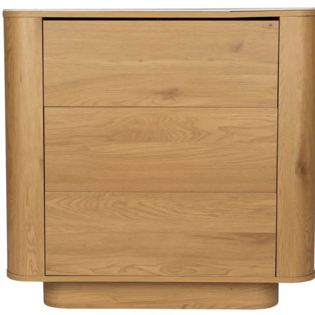 Housecraft Living Almira Ladekast Hout/ Marmerlook Naturel