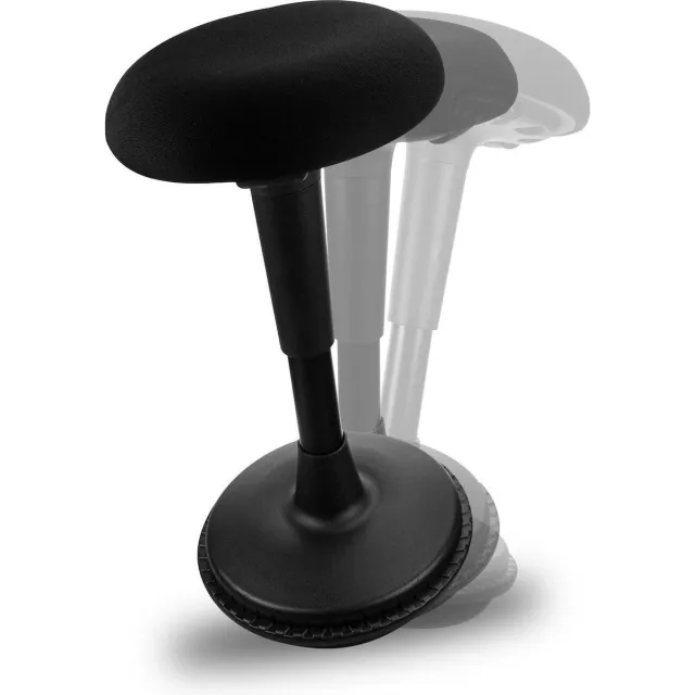 Dynaseat Ergonomische Wiebelkruk – Hoogte 65-85 cm voor Zit Sta Bureau– Bureaukruk – Kruk – Balanskruk – In hoogte verstelbaar – ∅33cm – Zwart Zwart Hoog
