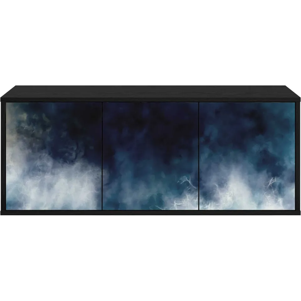 vidaXL Wandgemonteerd tv-meubel RAALTE 102 x 33 x 40 cm Zwart eiken, foto 4