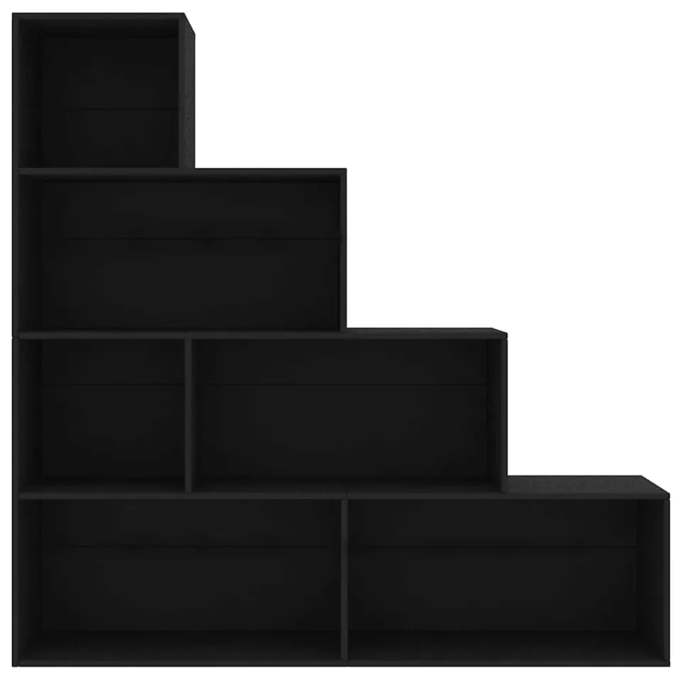 vidaXL Boekenkast/kamerscherm 155x24x160 cm bewerkt hout zwart