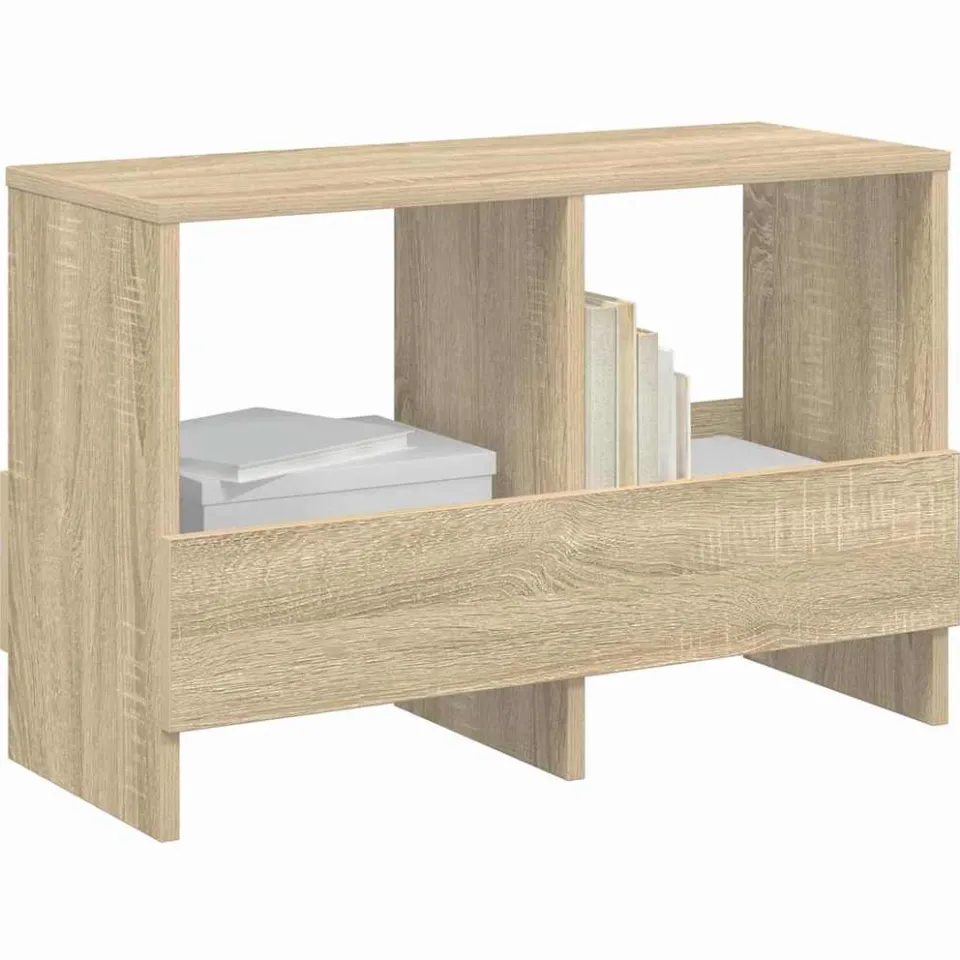 vidaXL Tijdschrift Rek Sonoma Eiken 68,5 x 30 x 45 cm Bruin