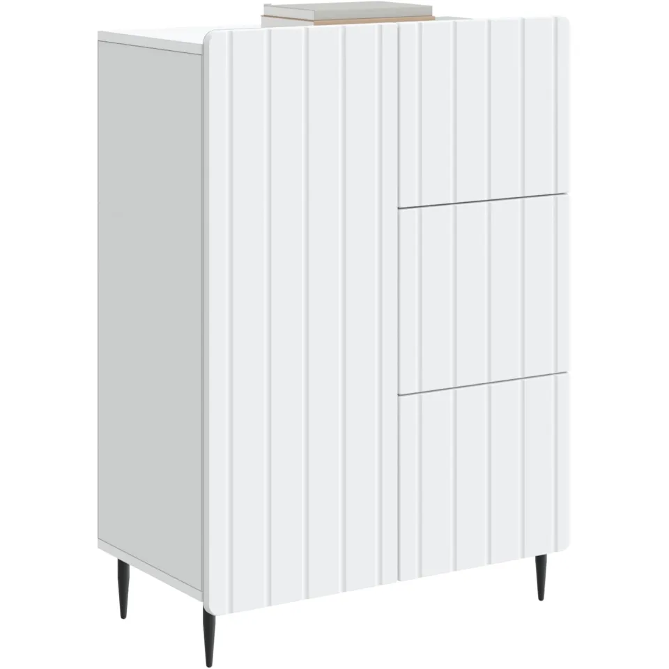 vidaXL Dressoir Wit 66 x 34,5 x 91,5 cm Bewerkt hout