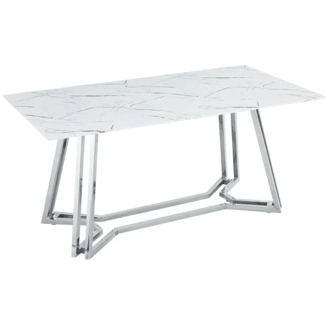 Eetkamertafel Lars wit, foto 2
