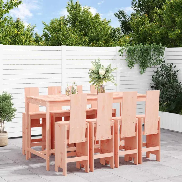 vidaXL 9-delige Tuinset massief douglashout bruin, foto 2