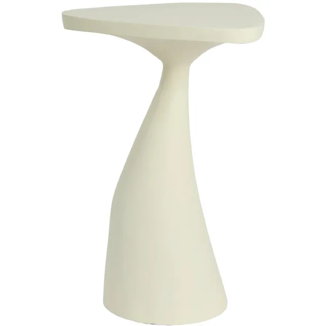 Light & Living Bijzettafel Varoli - Crème - 33x33x49cm - Japandi Wit