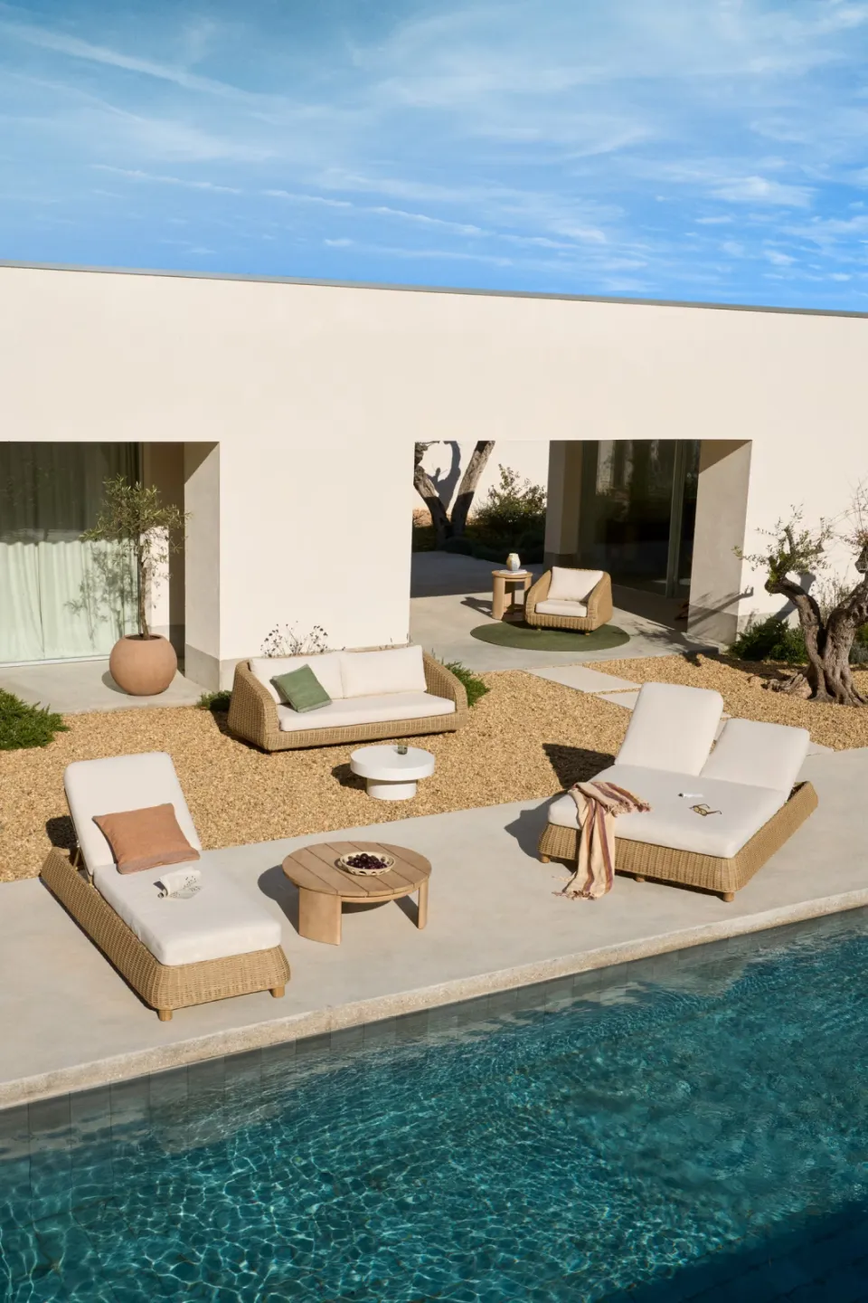 Kave Home outdoor fauteuil Meria rattan naturel, foto 6