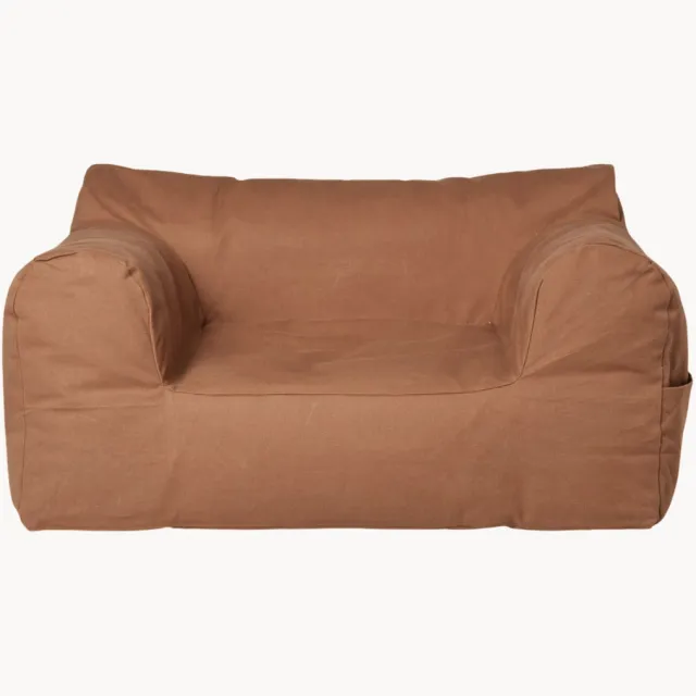 Ferm Living Katoenen kinderbank Billow bruin