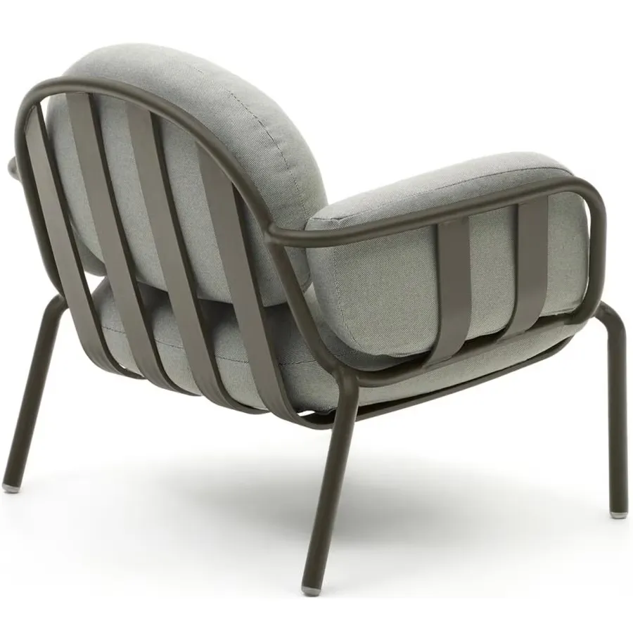 Kave Home Joncols outdoor fauteuil grijs, foto 4