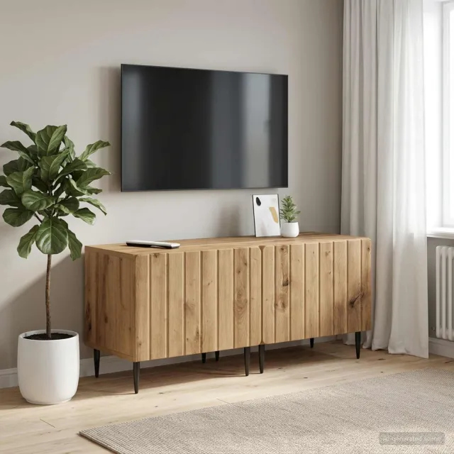vidaXL Tv-meubel Artisanaal eiken Bewerkt hout, foto 2