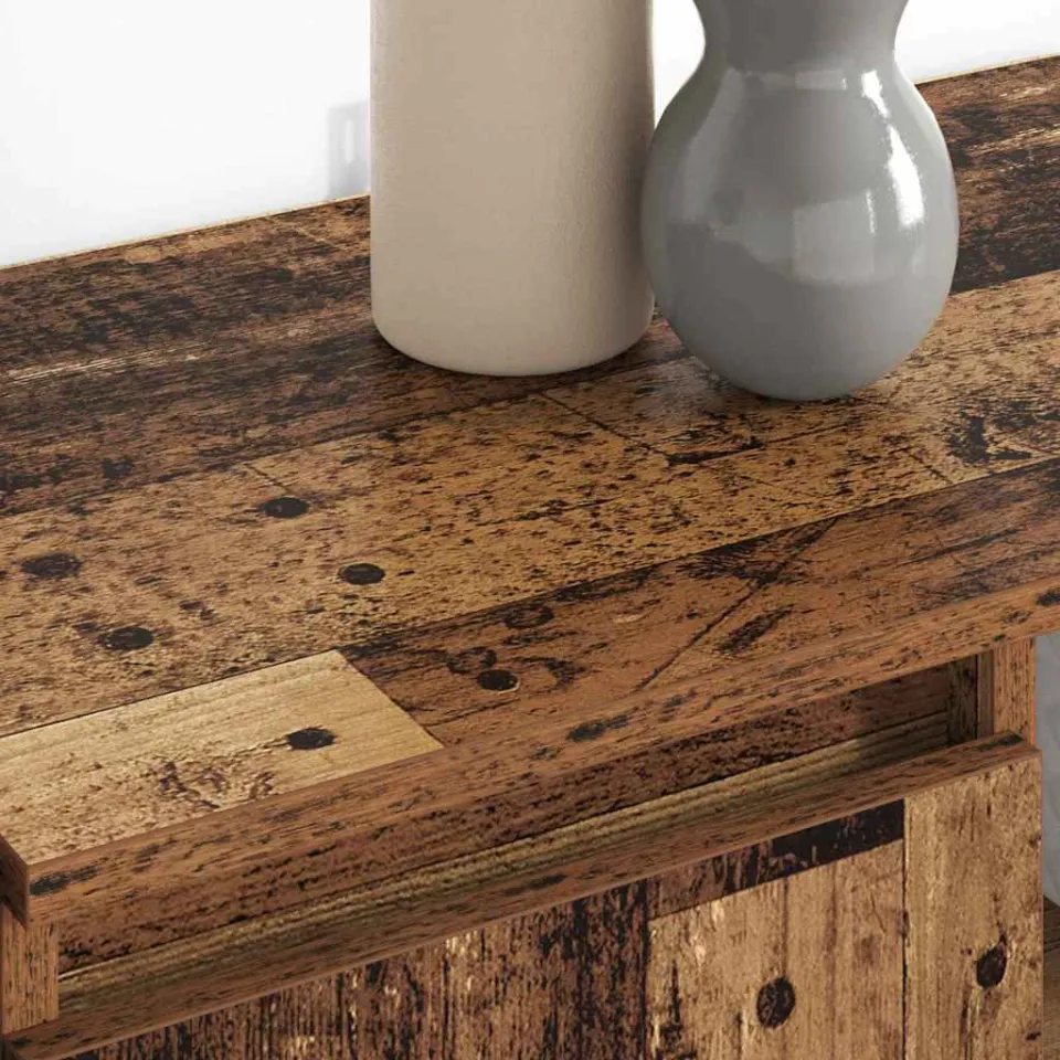 vidaXL Dressoirs 2 st Oud Hout 60 x 35 x 70 cm Bewerkt hout bruin, foto 4