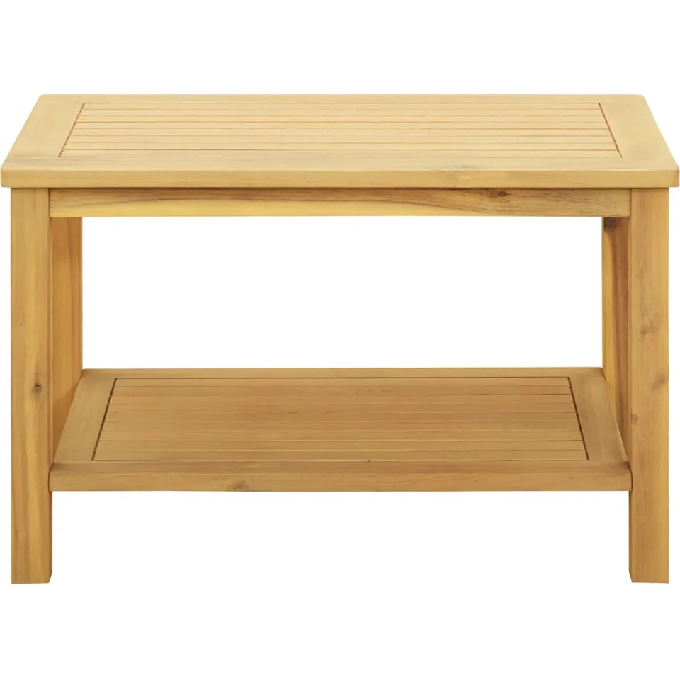 vidaXL Bijzettafel Olie naturel 70 x 40 x 45 cm Massief Acaciahout, foto 4