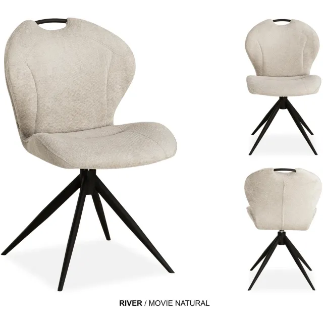 Maxfurn MX-Sofa - Stoel River / Kleur: Natural