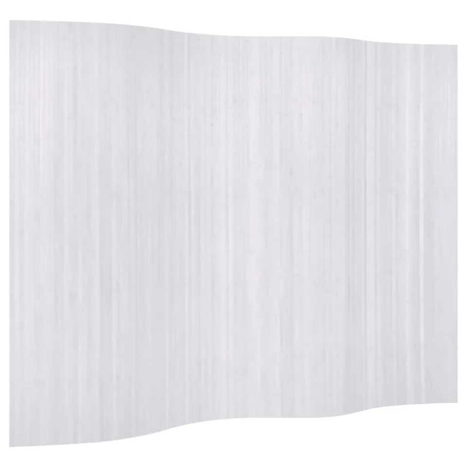 vidaXL Kamerscherm breedte 250 cm hoogte 165 cm bamboe wit, foto 3