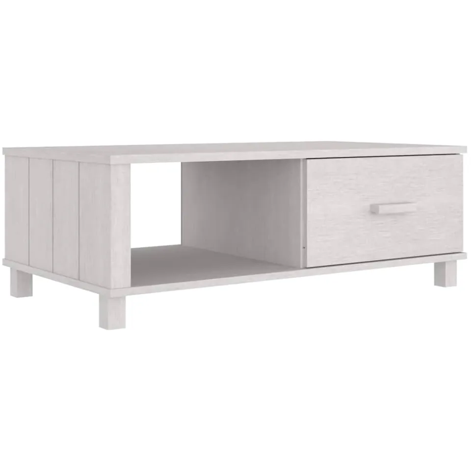 vidaXL Salontafel HAMAR 100x55x35 cm massief grenenhout wit, foto 4