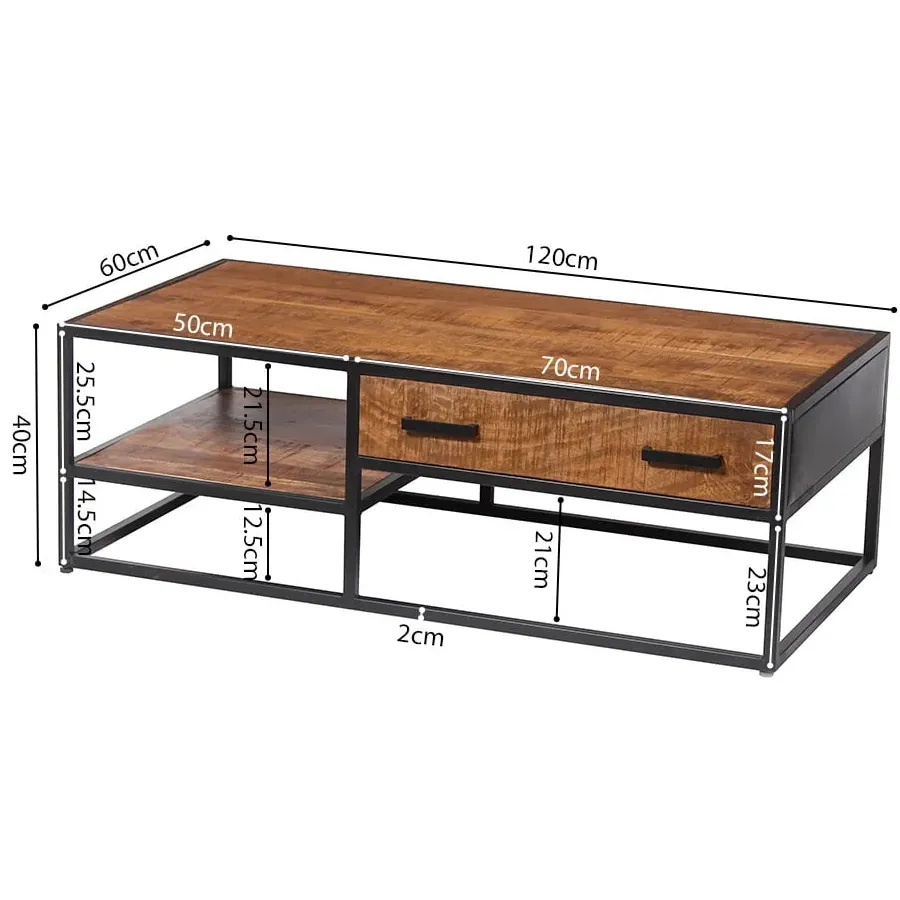 salontafel Otis bruin, foto 3