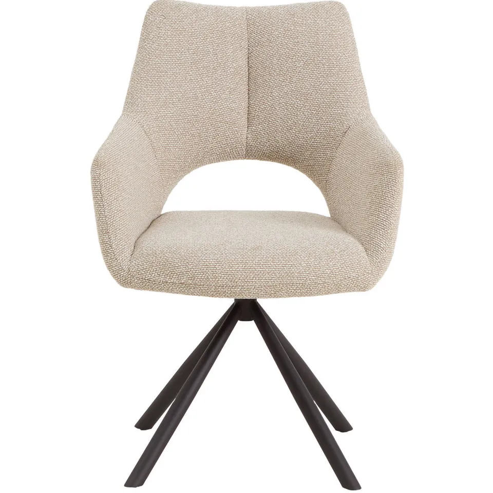 NOUS Living Ava eetkamerstoel beige, foto 5