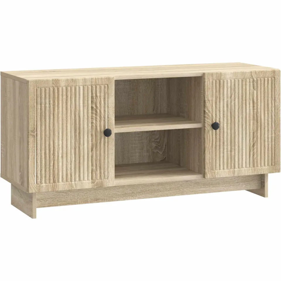 vidaXL TV-kast 102 x 34,5 x 50 cm Sonoma Eiken Bewerkt hout, foto 3