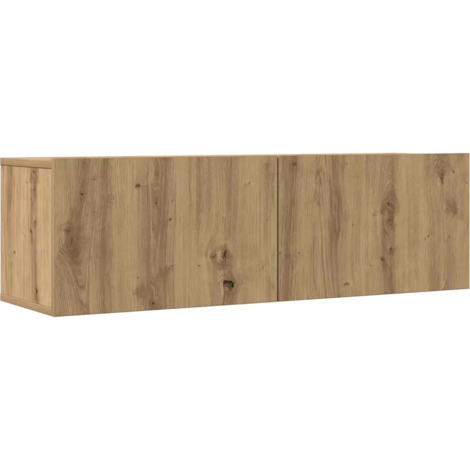 vidaXL 5-delig Tv-meubelset wandmontage bewerkt hout artisanaal eiken, foto 3
