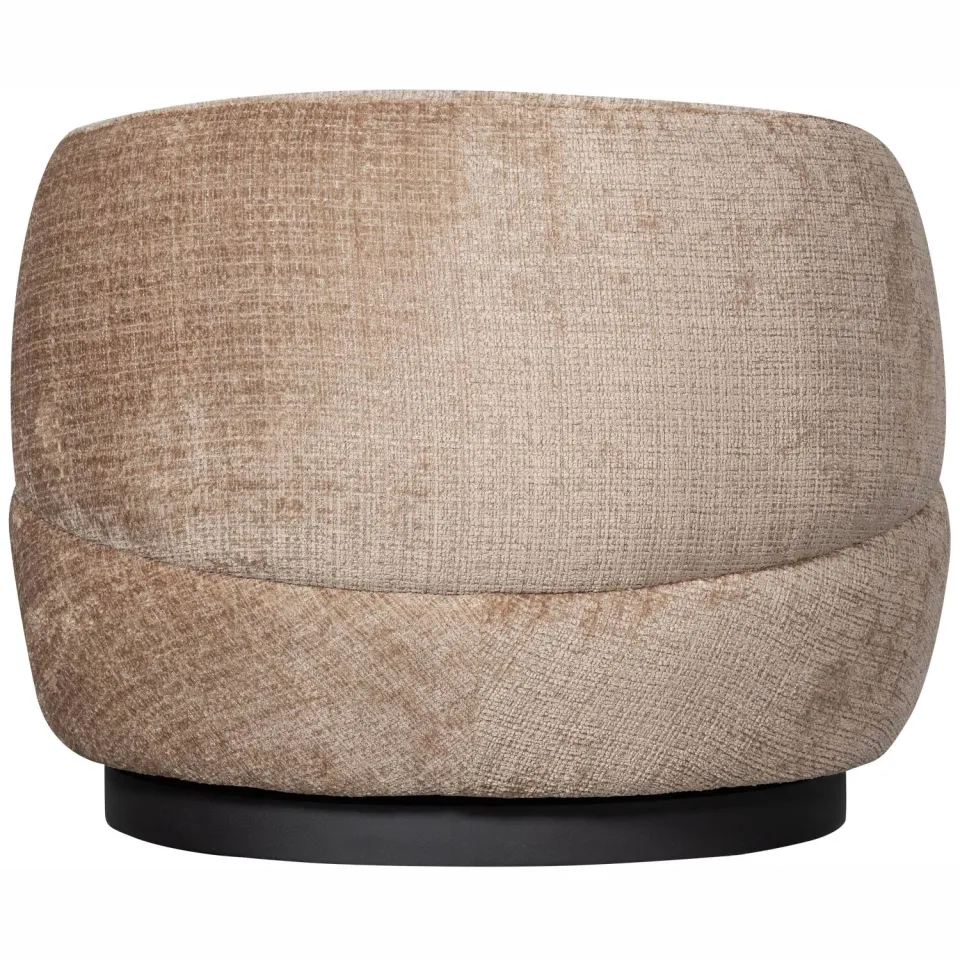 WOOOD Woolly Draaifauteuil - Chenille - Zand - 71x84x88, foto 2
