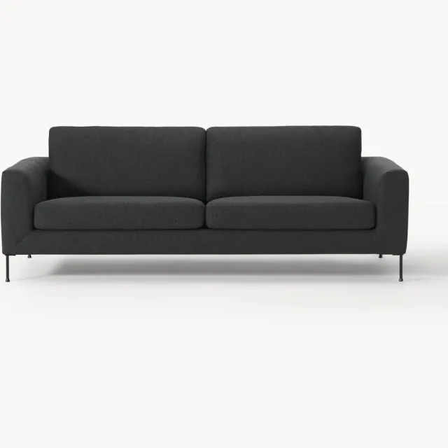Westwing Collection Bank Cucita (3-zits) Antraciet